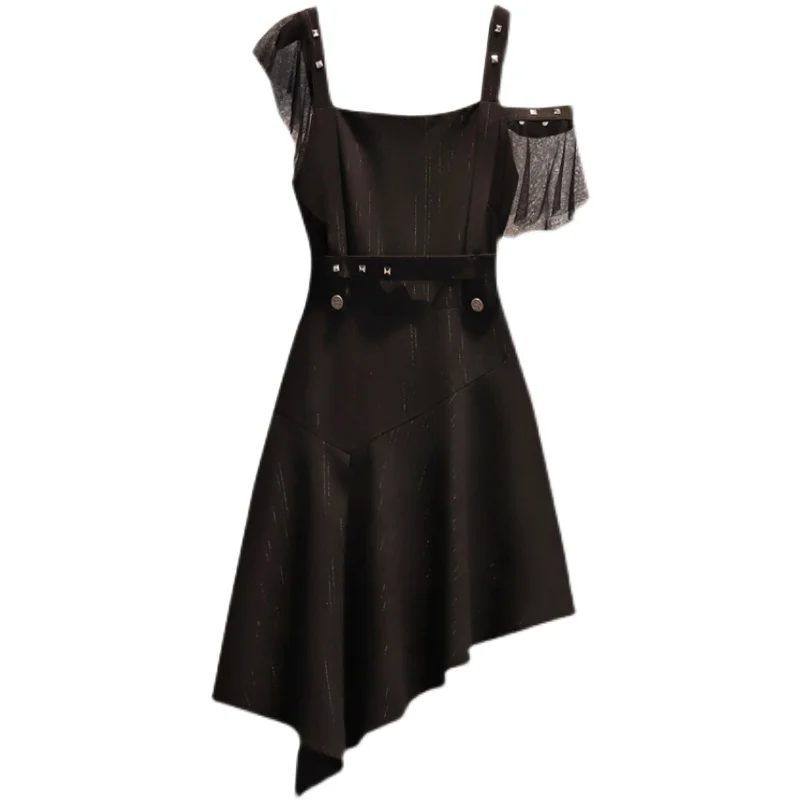 

COIGARSAM Women one-piece dress korean Dresses Black 1257