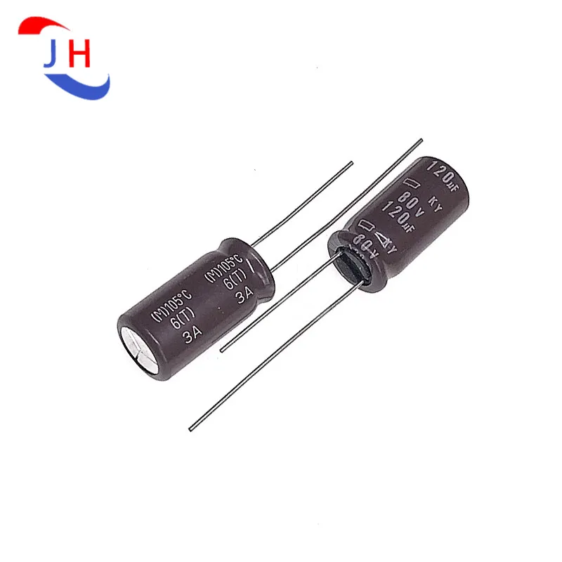 

10PCS Aluminum Electrolytic Capacitor 80v120uf 10*20 KY Can Replace 63v 120uf 100uf 5mm Pin Distance 80V 120UF