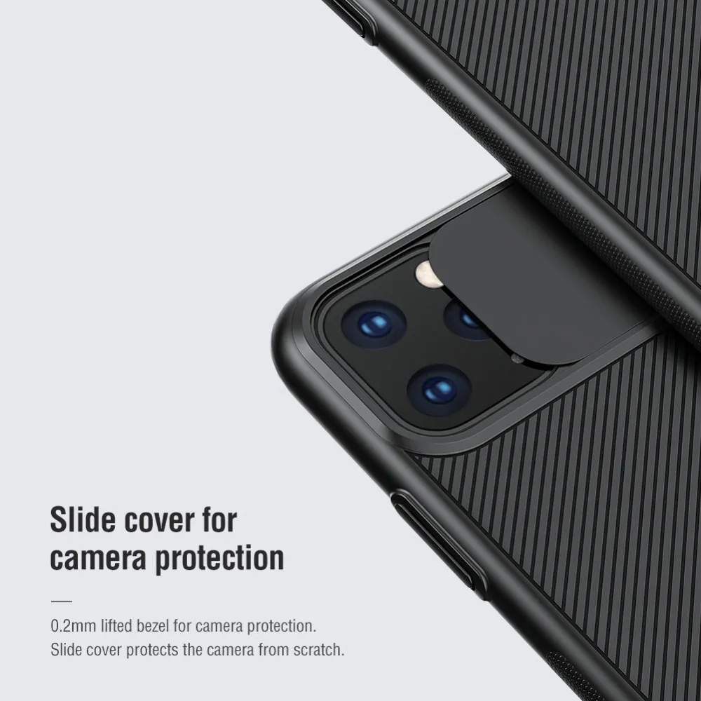 Для iPhone 11 11 Pro 11 Pro Max чехол Nillkin Camshield чехол Защита камеры задняя крышка для iPhone 11 Pro Max чехол
