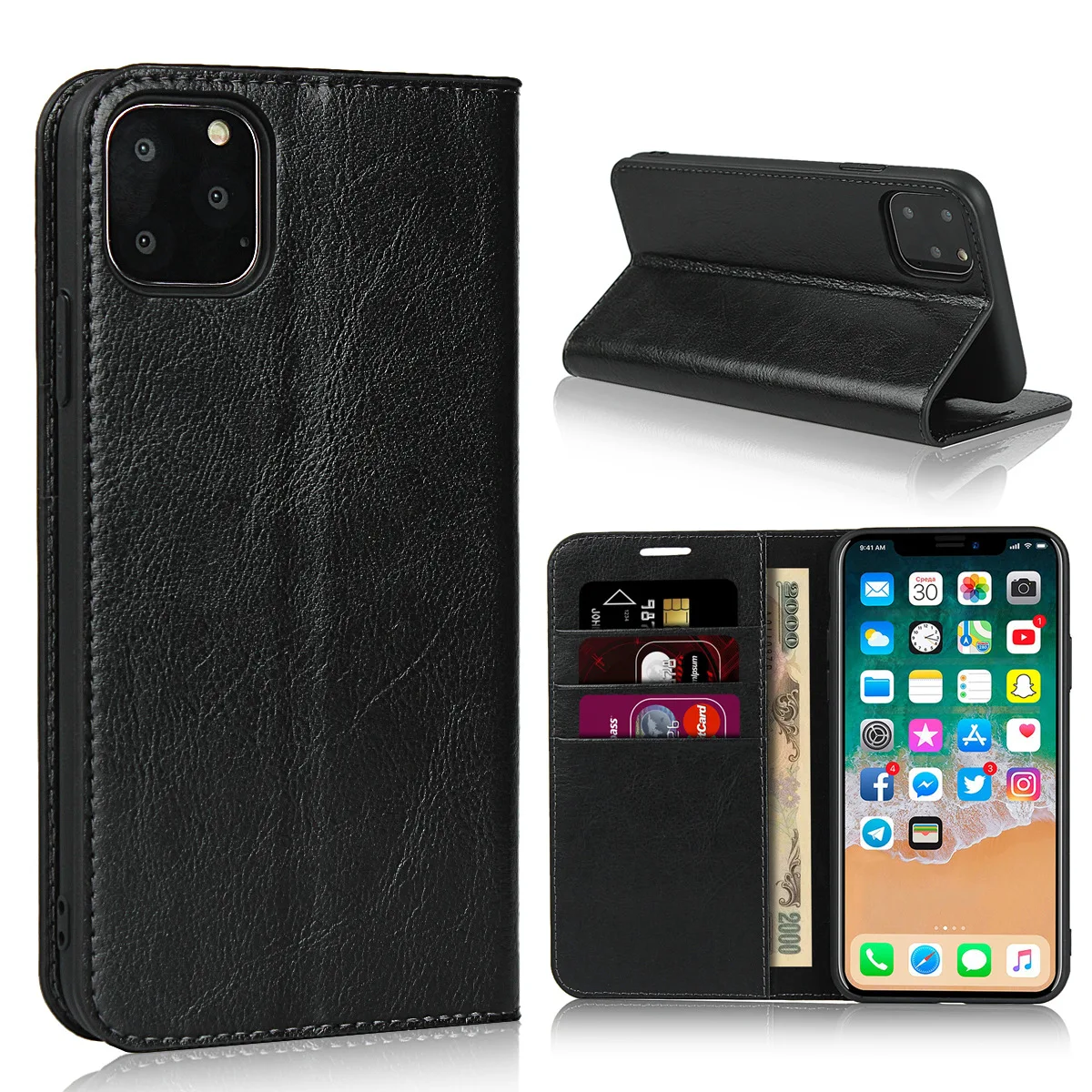 Кожаный чехол в деловом стиле для Apple IPhone 11 Pro X XS Max XR 7 8 6S Plus с магнитной застежкой и