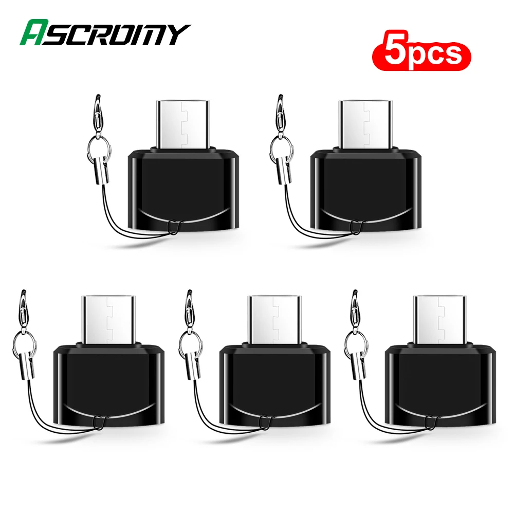 5 шт. OTG Type C кабель адаптер для Samsung Note 10 9 S10 S9 Xiaomi Redmi MacBook LG HUAWEI USB 3 0 мини зарядка