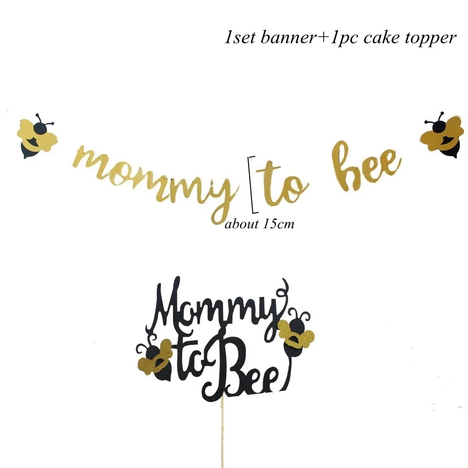 1 Набор шаров серии Honeybee пчела торт Топпер ребенок душ мама-пчела прекрасный бумажный Баннер Дети подарок Вечеринка по случаю Дня Рождения украшения