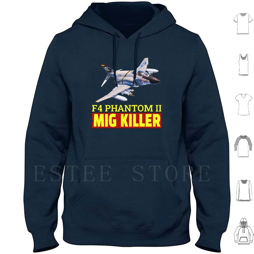 

Great F-4 Phantom Ii. One Of The Best Fighter Jets Ever Made. Hoodies Long Sleeve Fighter Jet Pilot Military F 4