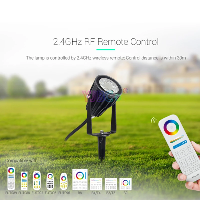 Miboxer 6 Вт RGB+ CCT умный светодиодный свет сада FUTC04 AC100~ 240V IP66 Водонепроницаемый светодиодный открытый лампа Сад Освещение