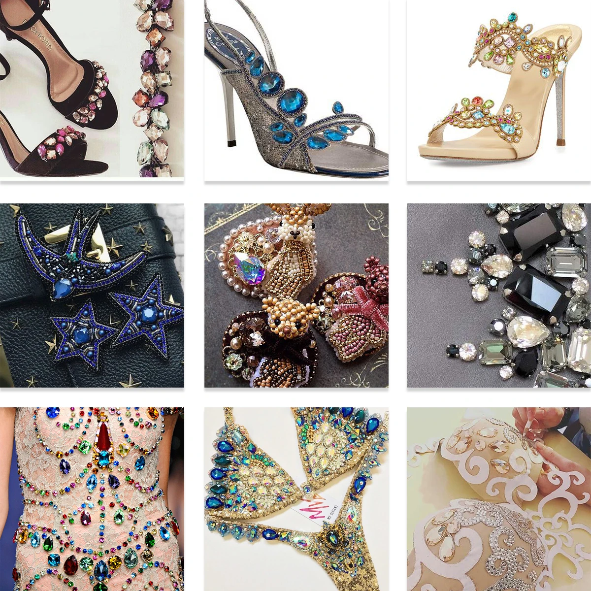 Серебряная или Золотая оправа в форме когтя искусственные кристаллы овальные