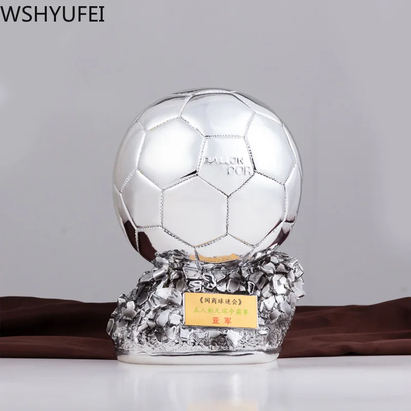 1 шт. Подарочный футбольный трофей полимерная поделка финальная стрельба Золотой