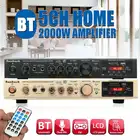 Новый 5-канальный усилитель мощности SUNBUCK, bluetooth, Hi-Fi стерео динамик, усилитель, поддержка FM-радио, 2 микрофона, вход USB SD-карты, 2200 Вт