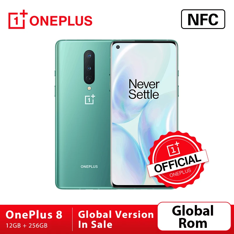 Смартфон OnePlus 8 с глобальной прошивкой Официальный магазин 12 Гб 256 ГБ Snapdragon 865 6 55