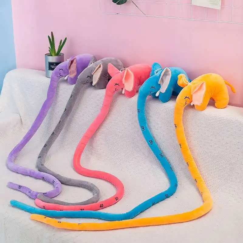 

Мягкая игрушка слон с длинным носом, разные цвета, плюшевые игрушки, забавный подарок на день рождения для детей