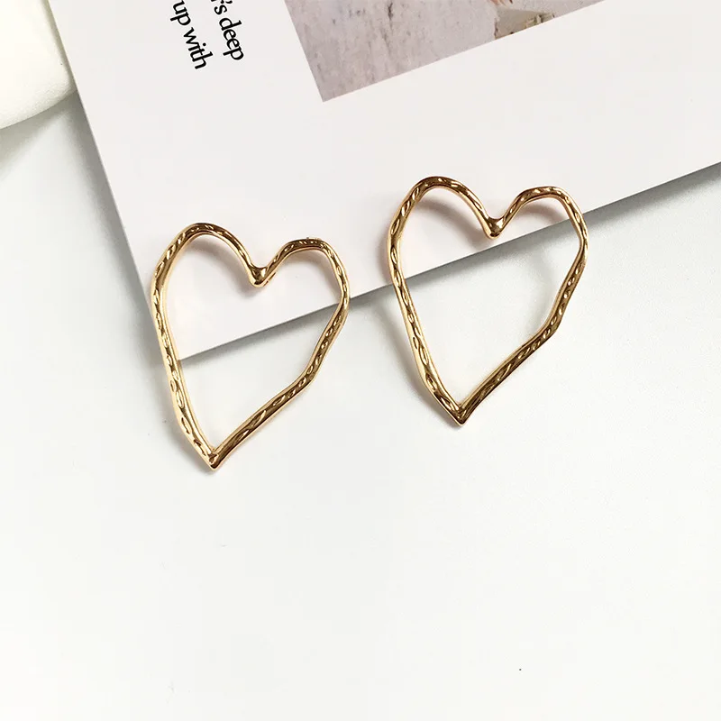 gold color 16 Legenstar новые модные серьги Чеканные для женщин золотого цвета Meatal Jewelry сплав в виде колец геометрической формы массивные серьги - Окраска металла: gold color 16