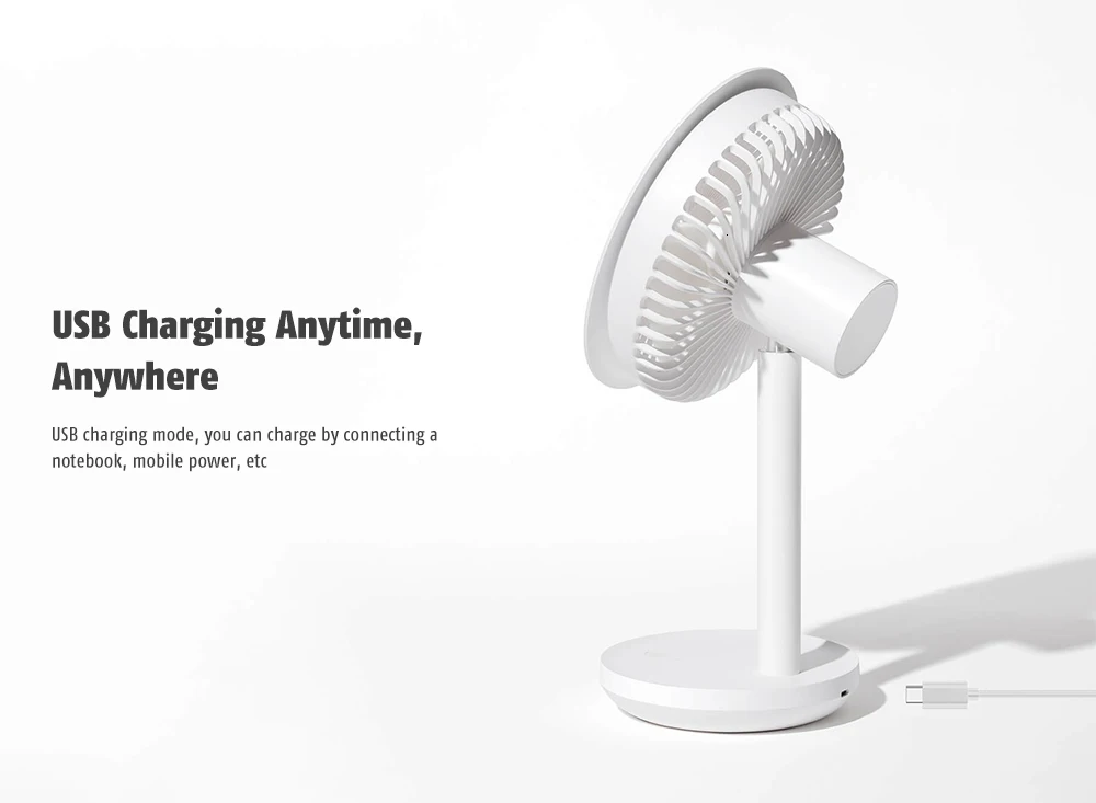 xiaomi мини-вентилятор портативный USB вентилятор Ультра тихий умный сенсорный летний кулер 3 листа настольные вентиляторы от xiaomi youpin