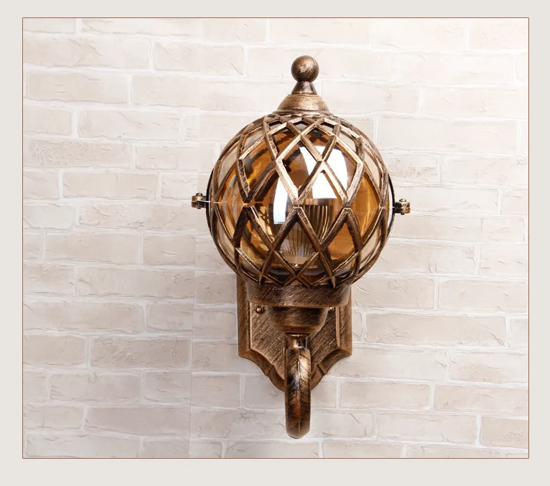 American Vintage Wall Lamps Outdoor Light waterproof LED E27 Sconce For Courtyard Corridor Porch AC85-265V Sconces | Лампы и освещение