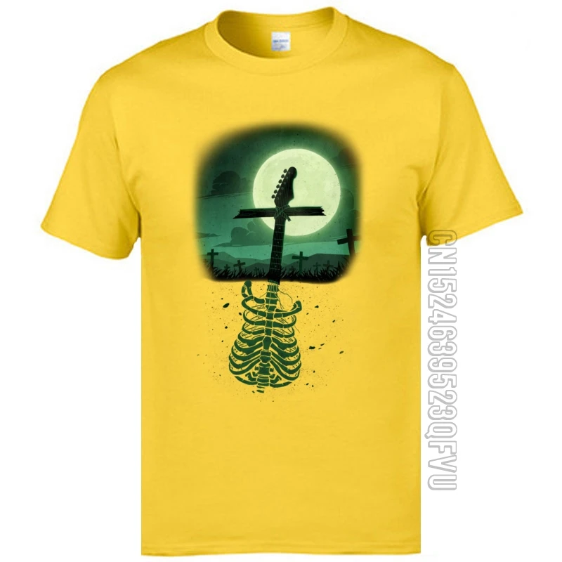 Арт футболки парк стрит стайл гитары до тех пор пока не мертвых Винтаж Стиль