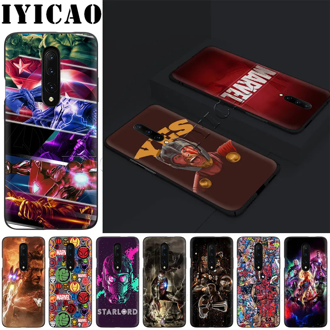 IYICAO Marvel мстители супергерой мягкий силиконовый телефон для oneplus 5 5t 6t 7 pro