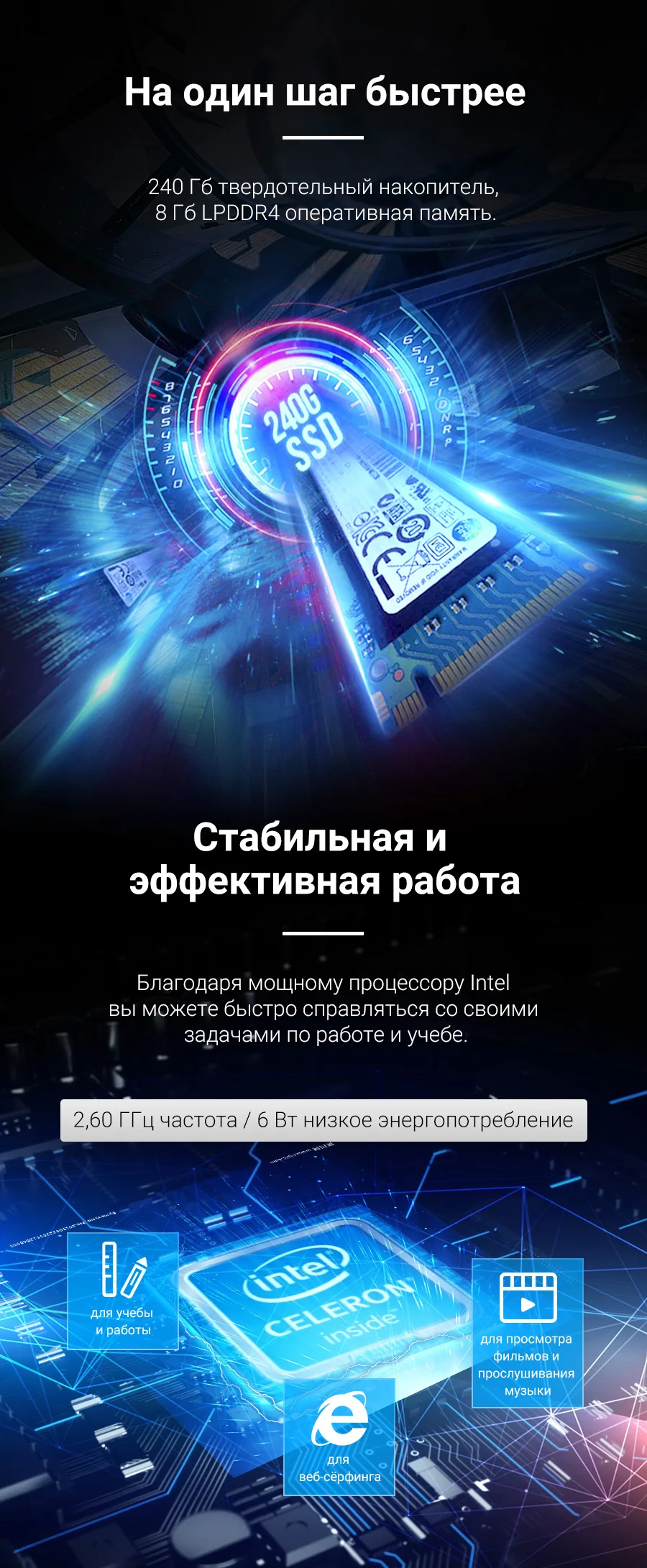 Ультратонкий ноутбук MAIBENBEN JinMai 6 13,3" FHD/ADS/1,3кг/14,5мм/Intel N4000/8ГБ/240ГБ SSD/Intel(R) HD Graphics 600/DOS