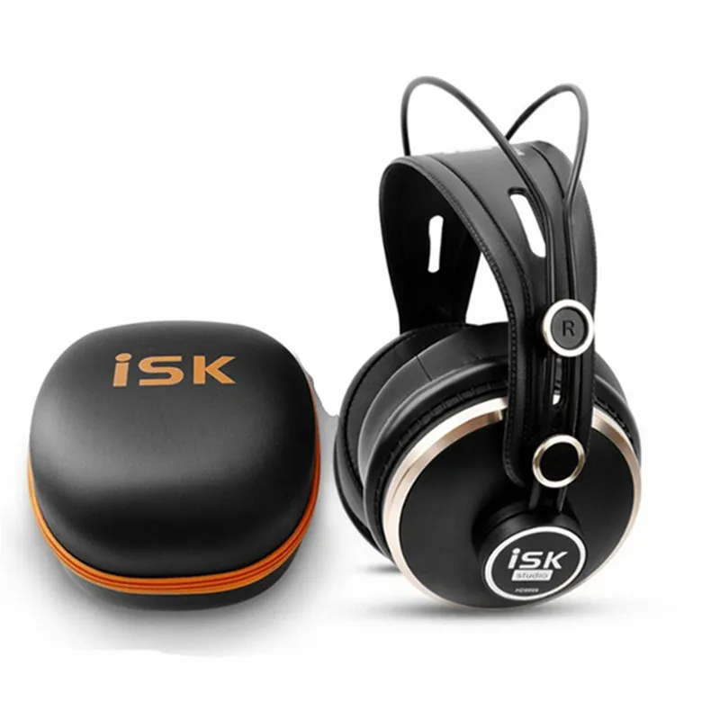 Роскошные ISK HD9999 Pro HD монитор наушники полностью закрытые Мониторинг наушники диджея/Аудио/Смешивание/запись студийные наушники