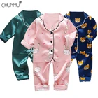 Детский пижамный комплект; Весенняя одежда для маленьких мальчиков и девочек; Комплект повседневной одежды для сна; Детские топы с героями мультфильмов + штаны; Комплекты одежды для малышей