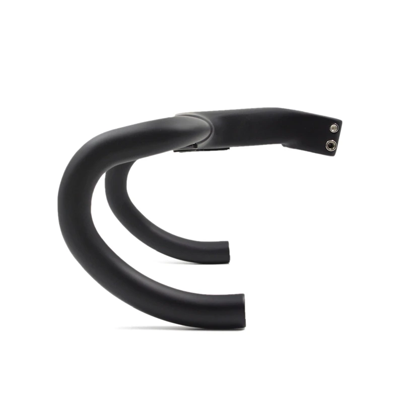 Купить Дорожный руль из углеродного волокна 3K UD, интегрированная ручка гоночного велосипеда, изогнутые стержни 380/400/420/440 мм с компьютерным креплен...