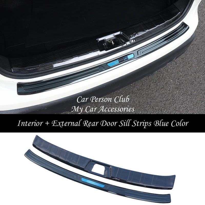 Накладки на педали для заднего порога двери из нержавеющей стали защитная