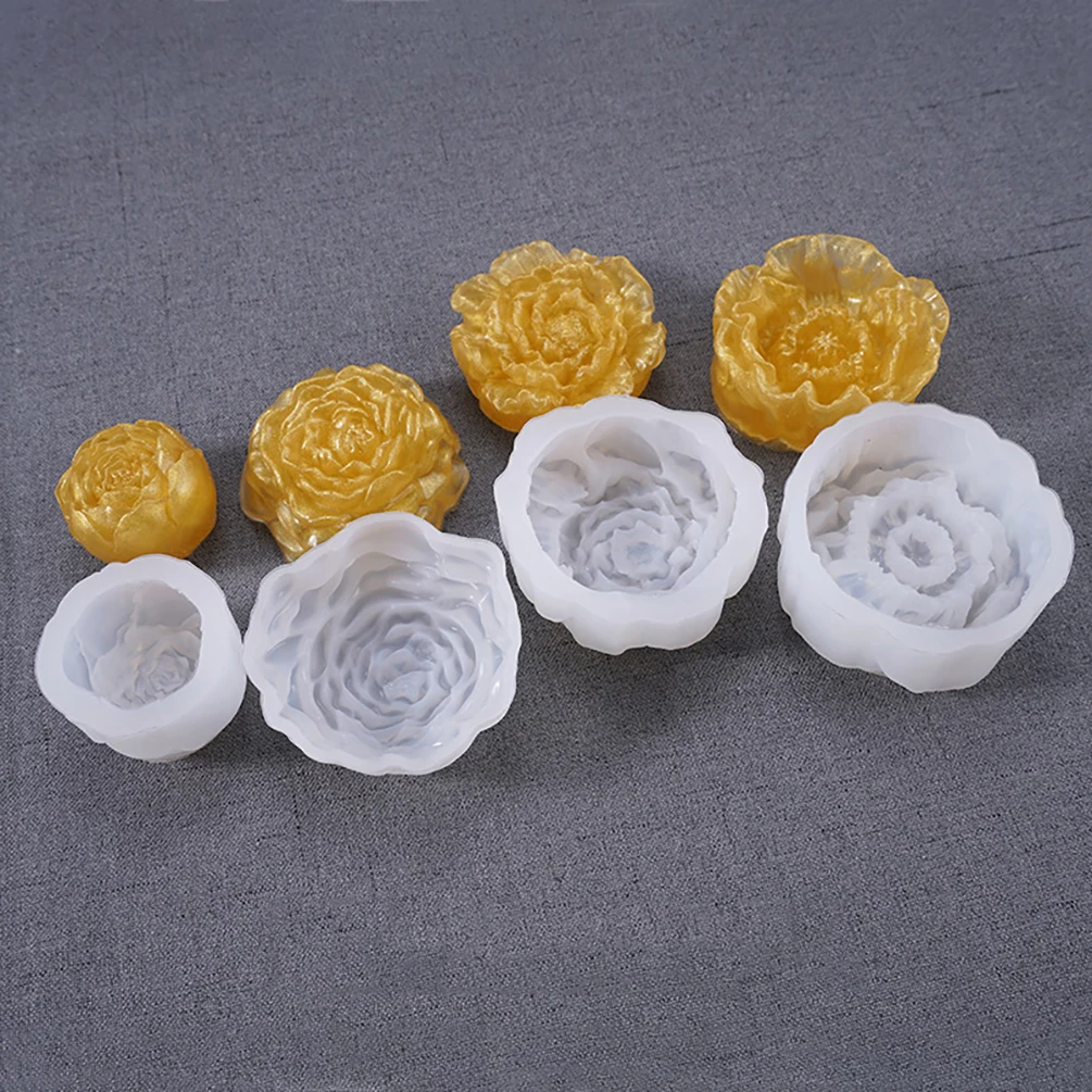 

3D Flower Candle Mold Handmade DIY Soap Silicone Mold Chocolate Cake Mold Silicone Mold Soap Candle DIY Making Supplies