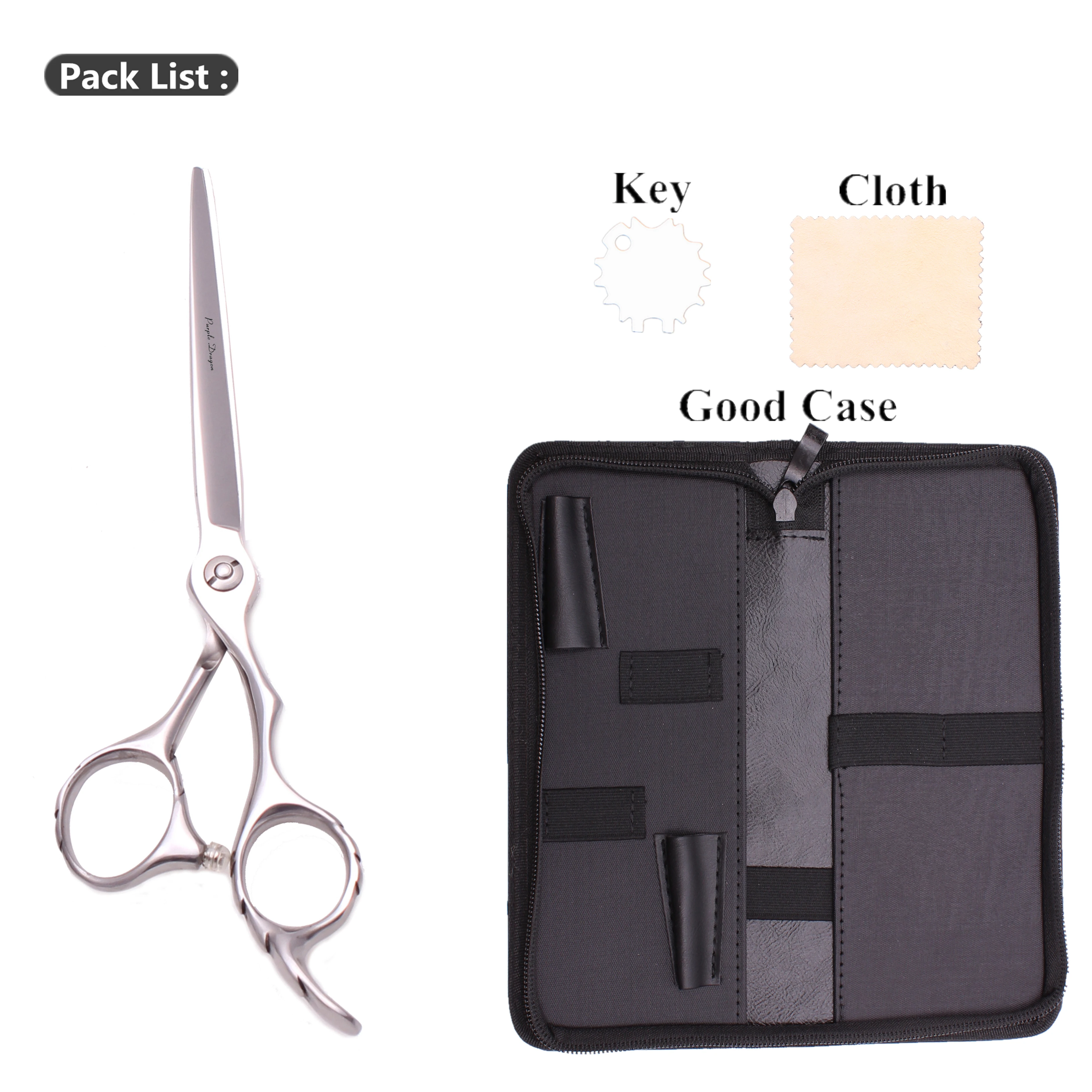 Парикмахерские ножницы для стрижки волос с фиолетовым драконом 5 &quot6&quot Японские