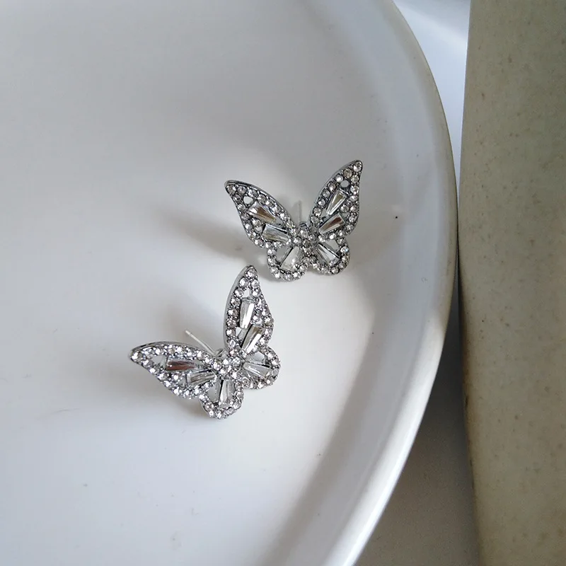 Блестящие стразы в виде бабочки без отверстий женская красивая темпераментная