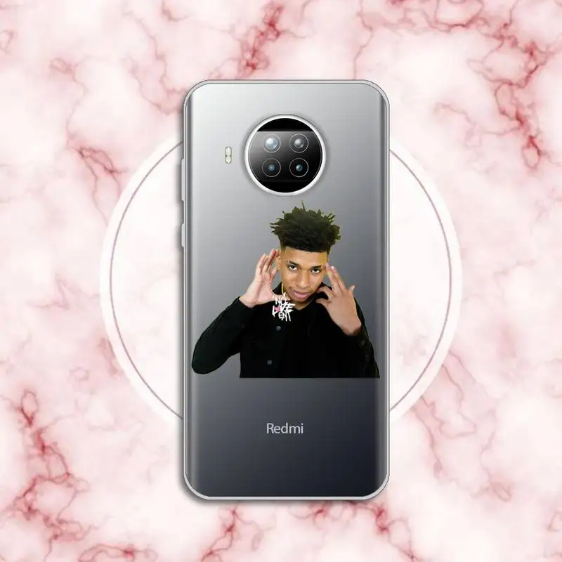 

NLE Choppa American rapper Phone Case Transparent for Xiaomi Redmi note 10 t 8 9 pro lite 11