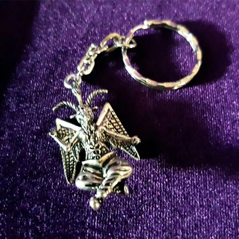 Брелок для ключей Baphomet-оккультитититическая левая ручка герметичная модель baphomet