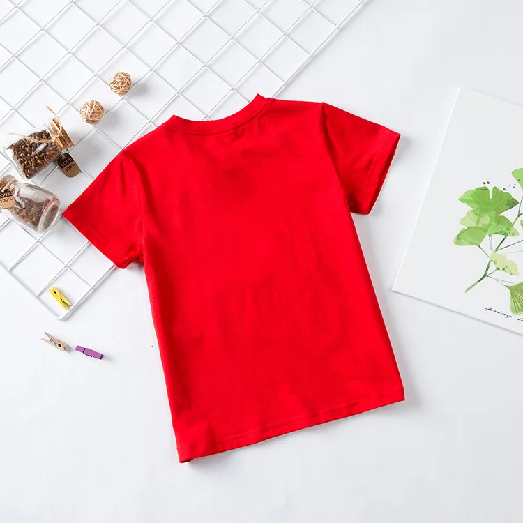 INS/Стильные одинаковые футболки для всей семьи летняя хлопковая футболка с