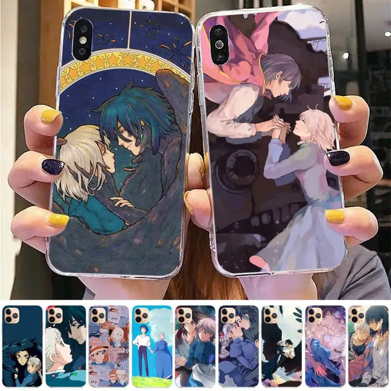 

Studio Ghibli Howl's Moving Castle Phone Case for iphone 13 11 12 13 mini pro XS MAX 8 7 6 6S Plus X 5S SE 2020 XR cover