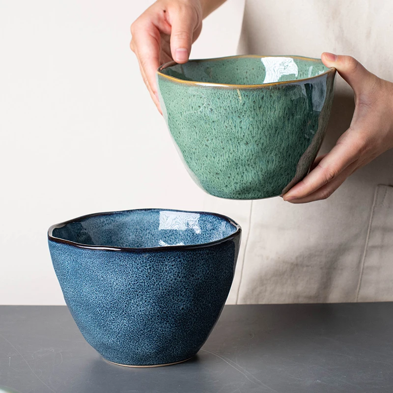 Креативная керамическая посуда в скандинавском стиле Салатница из Малахита с