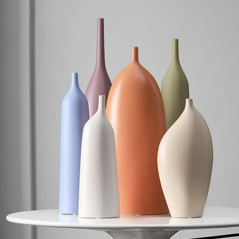 

Modern and Simple Ceramic Vase Decoration Hotel Art Living Room Model Room Soft Decoration