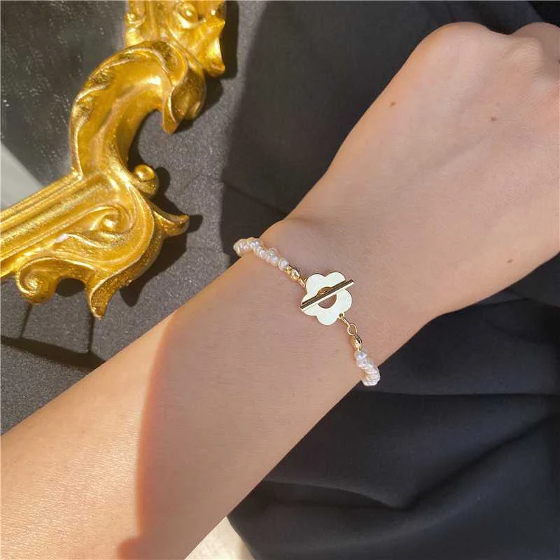 Ожерелье Peri'sbox с большой цепочкой и маленьким цветком ожерелья бисером