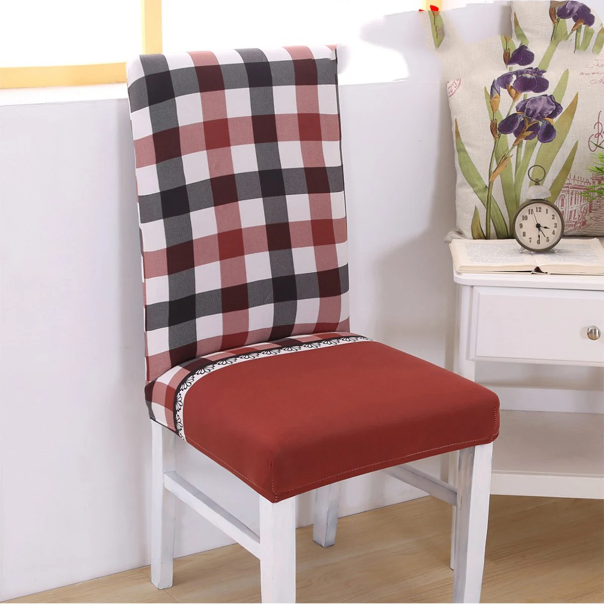 Многофункциональный чехол с цветочным рисунком для свадебного стула эластичная