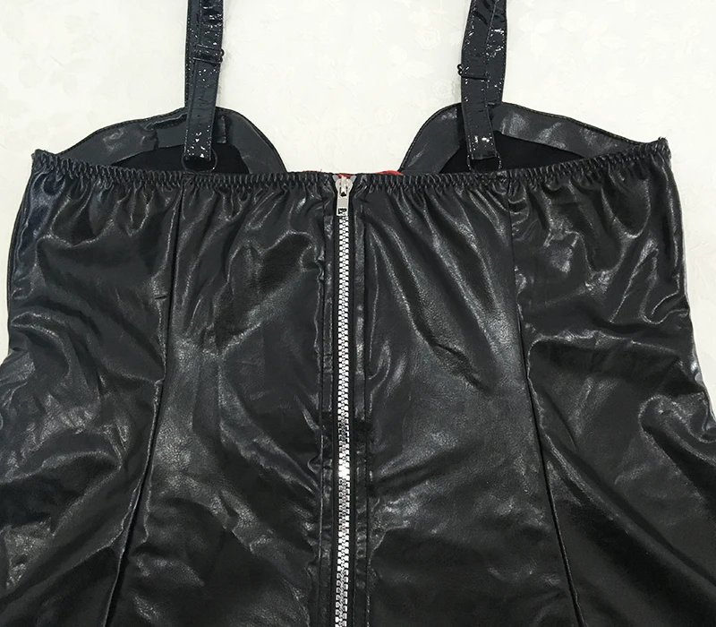 plus size women cosplay sexy cutout tights role costumes hot pu leather lingerie disfraces sexy outfit plaid skirt