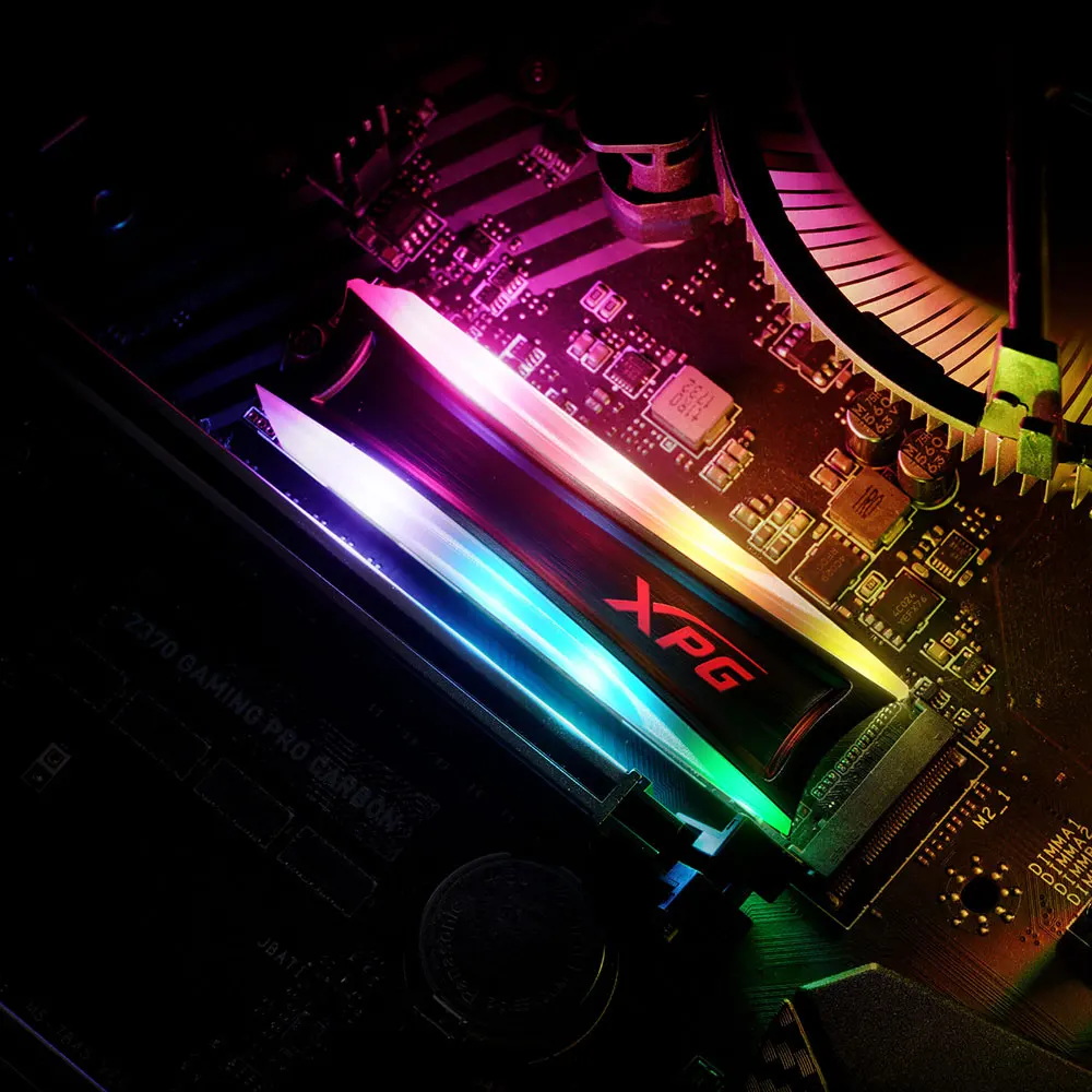 ADATA XPG S40G RGB M.2 2280 внутренний SSD 3D NAND PCIe 256 ГБ 512 1 ТБ настраиваемые световые эффекты