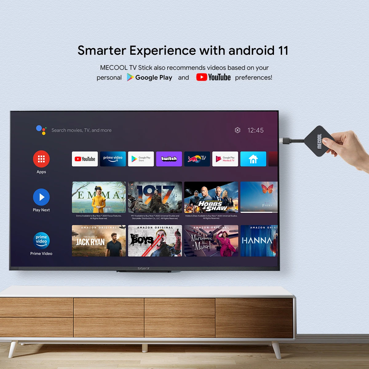 Приставка Смарт-ТВ MECOOL KD2 Amlogic S905Y4 HDR10 + OTA Android 2 4 4G32G H.265 |
