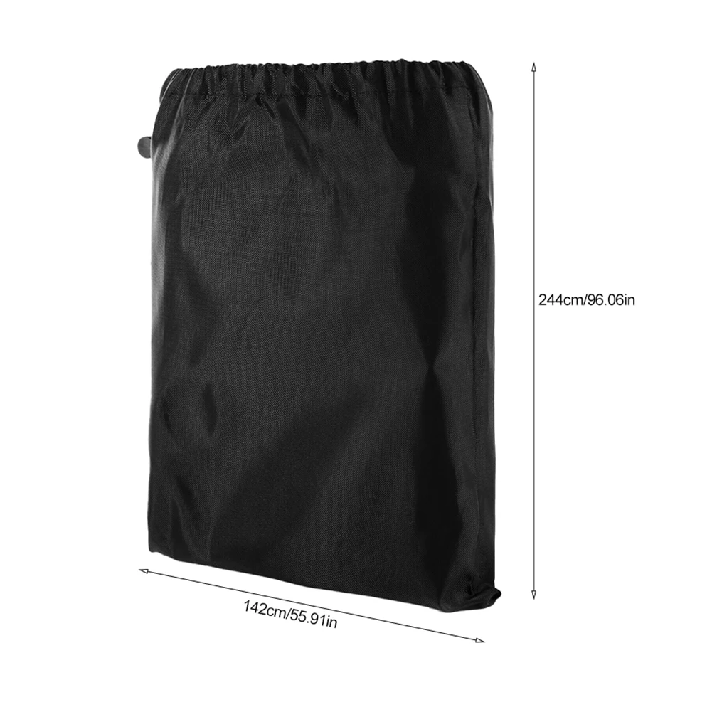 

Trash Oxford Cloth Sturdy Universal Garden Yard Collection System Black Storage Leaf Bag Large Capacity Foldable Lawn Tractor