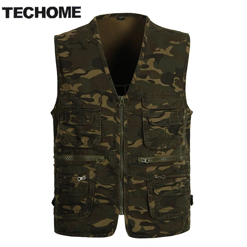 Vogue мульти карман камуфляж рыба жилет мужской Повседневный для путешествий