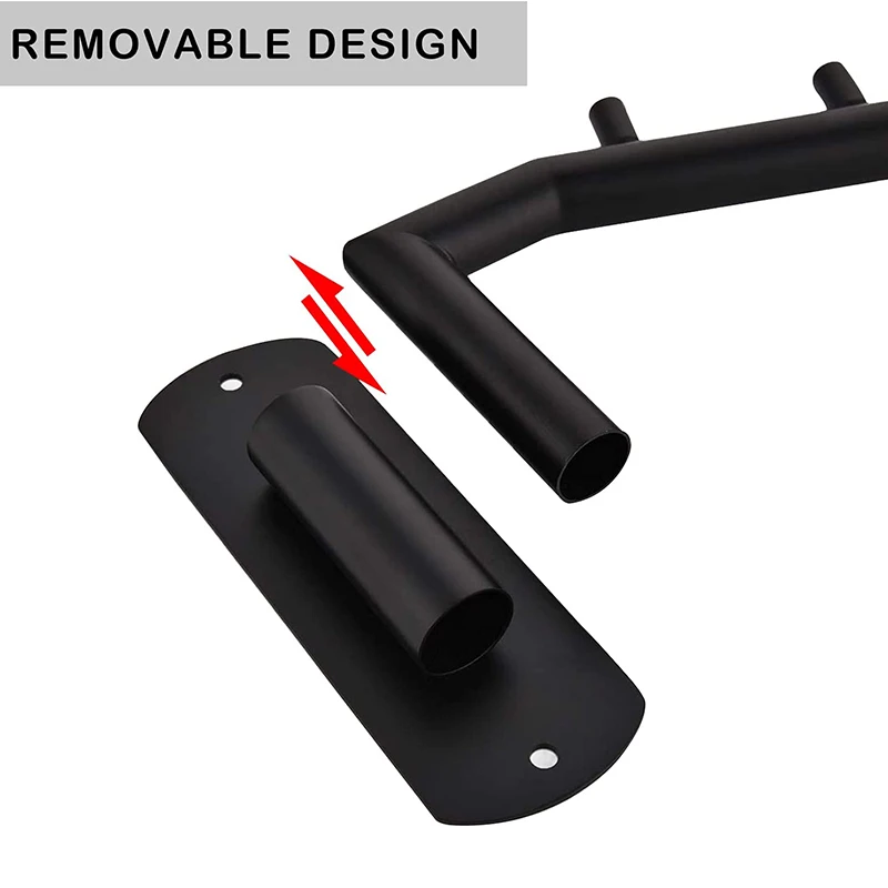 

2 Packs Black Folding Wall Clothes Drying Rack, Stainless Steel Wall Clothes Hanger Rack with Swing Arm for Bathroom