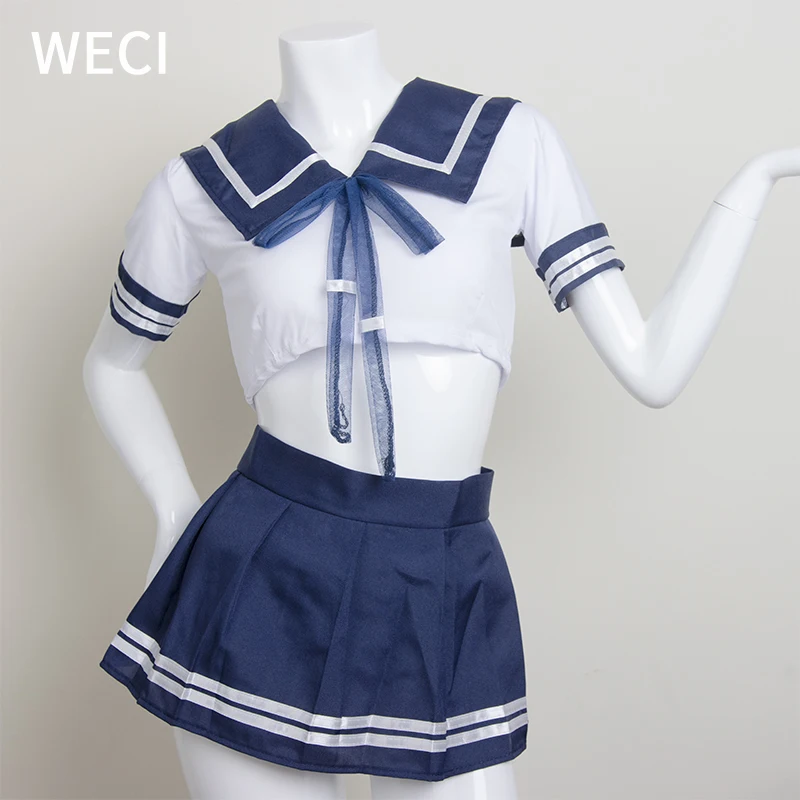 Сексуальный Школьный костюм WECI эротический для японской школьницы униформа