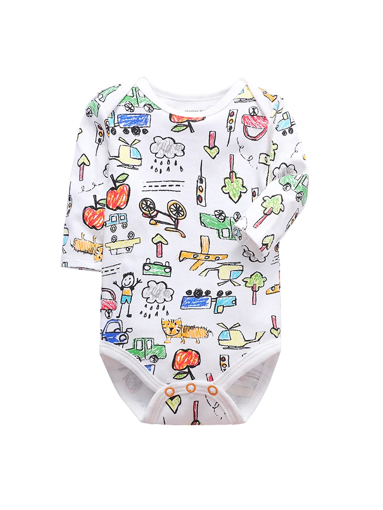 Оптовая продажа боди для новорожденных Одежда младенцев хлопковая одежда с