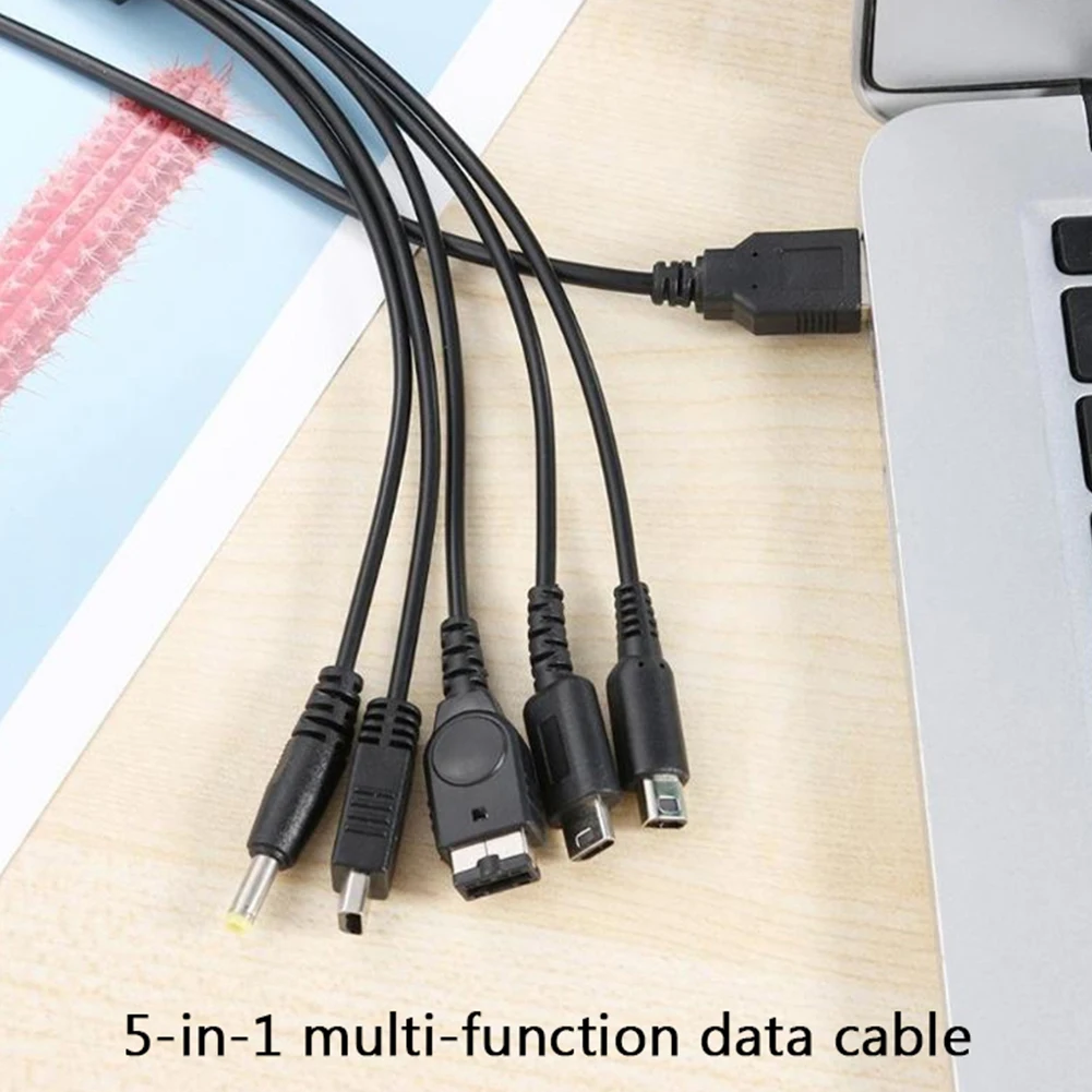 Зарядный USB-кабель 5 в 1 для Nintendo Wii U 3DS 2DS NDSL GBA SP DSi PSP 1000 2000 3000 | Электроника