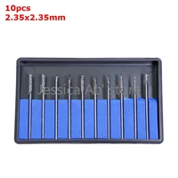 10pcs 2 352 35mm tungsten steel grinding head metal wood carving bits electric mill rotary file olive walnut router bits