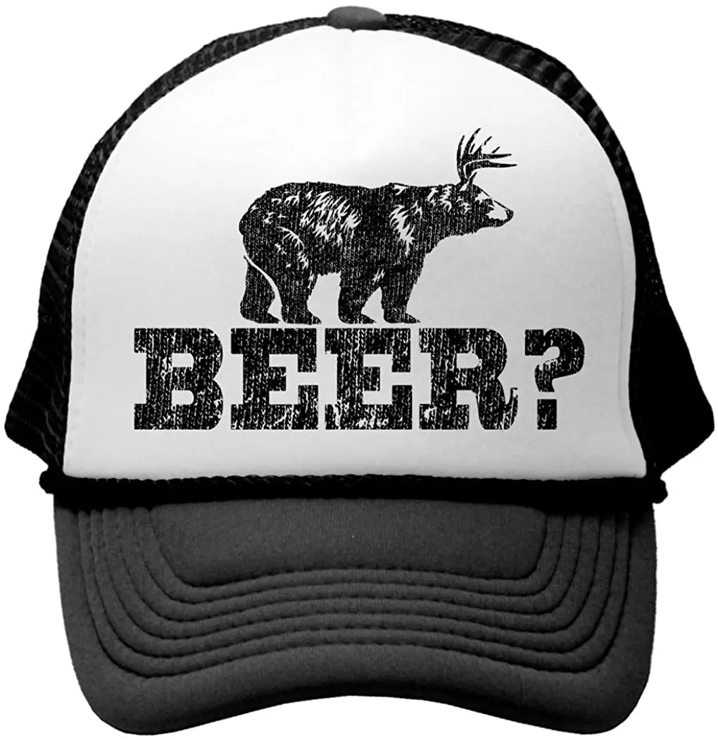 

Retro Deer Beer Bear - Funny Vintage Style Trucker Cap Hat Fashion Vintage Men Baseball Cap Women's Snapback Caps Hip Hop Hat