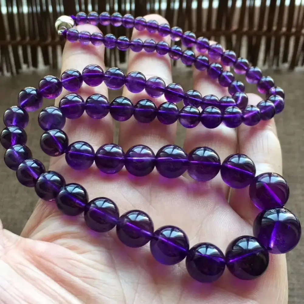 6-13 мм натуральный Фиолетовый аметист Кварцевый Кристалл для женщин и мужчин