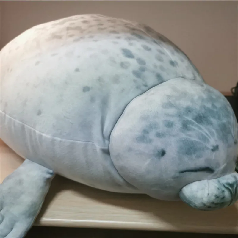 20 см 60 см милый морской Лев плюшевый игрушечные лошадки мягкие морские животные печать Мягкая кукла для детей подарок Спящая Подушка 3D новинка Пледы Подушки
