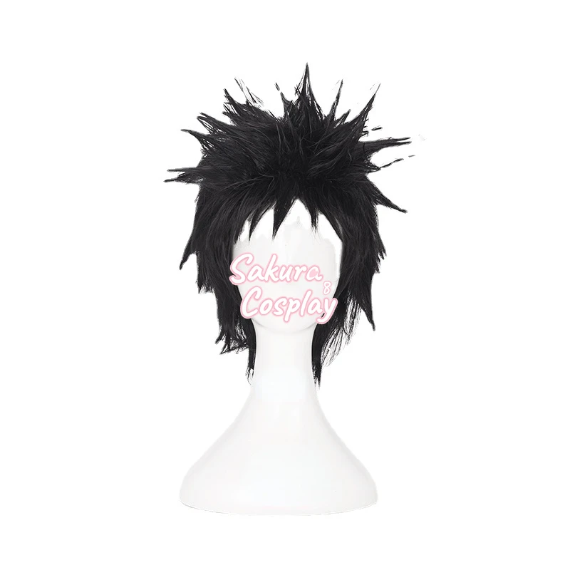

Anime Obito Uchiha Cosplay Short Black Costume Heat Resistant Synthetic Hair Halloween Carnival Party Role Play + Free Wig Cap