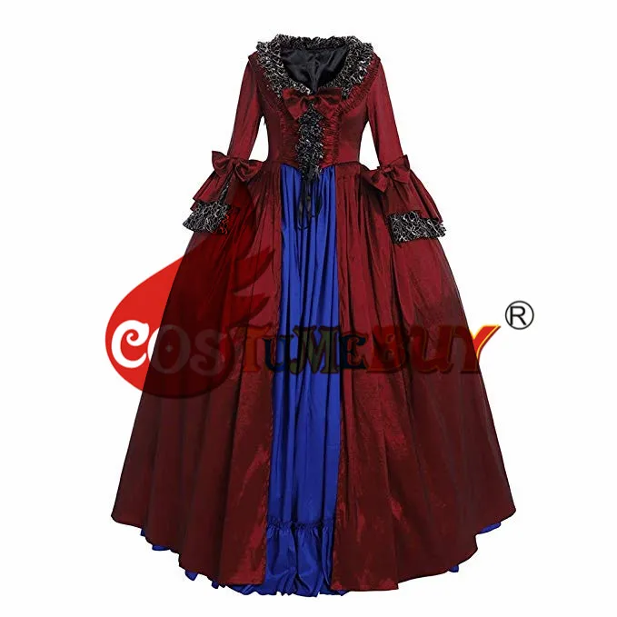 Costumebuy викторианская Мария Антуанетта рококо бальное платье 18 век Антуанетта барокко Маскарад женское платье королевы на заказ