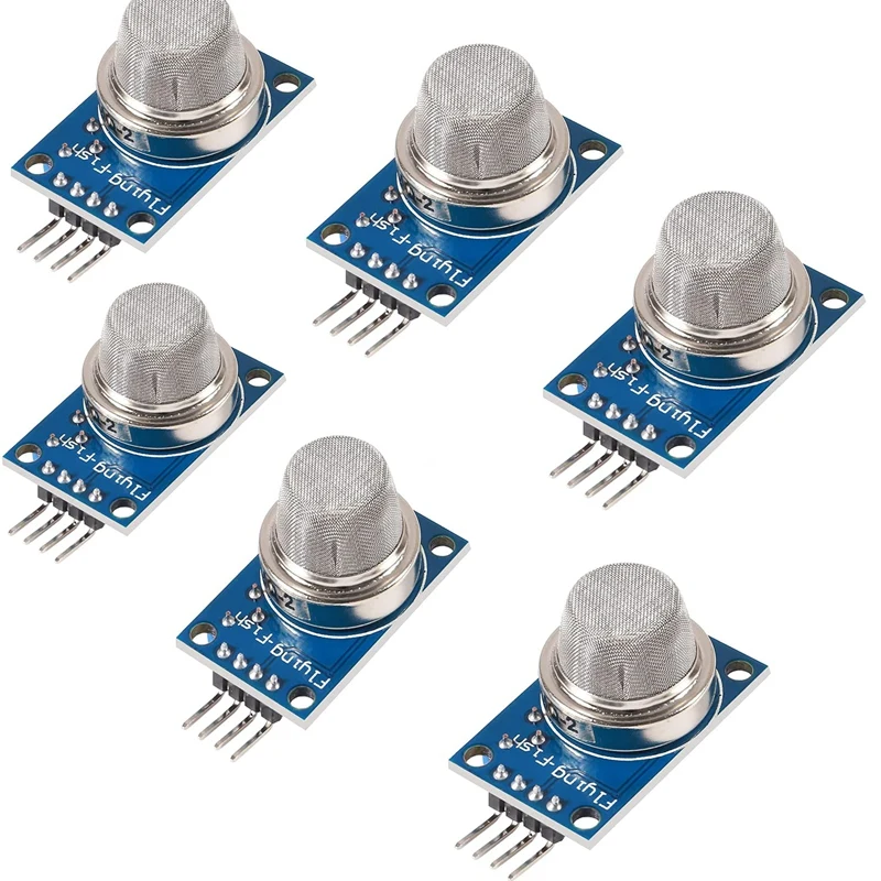 

6PCS MQ-2 Gas And Smoke Analog Sensor Breakout Board For Arduino Raspberry Pi ESP8266 MQ2 5V DC